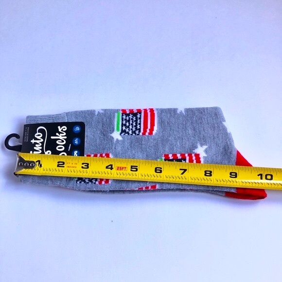 3/$15 NEW INTO SOCKS PERRY ELLIS Socks Patriotic Americana GRAY SHOE SIZE 7 - 12 - Picture 5 of 15